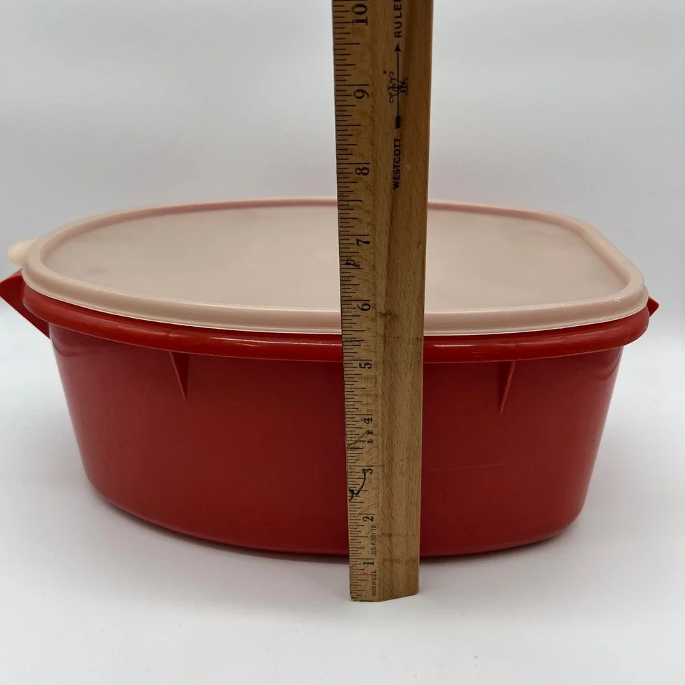 Tupperware Paprika Red Roast Flavor Saver 487 Lifter Tray Ham Turkey Chicken VTG
